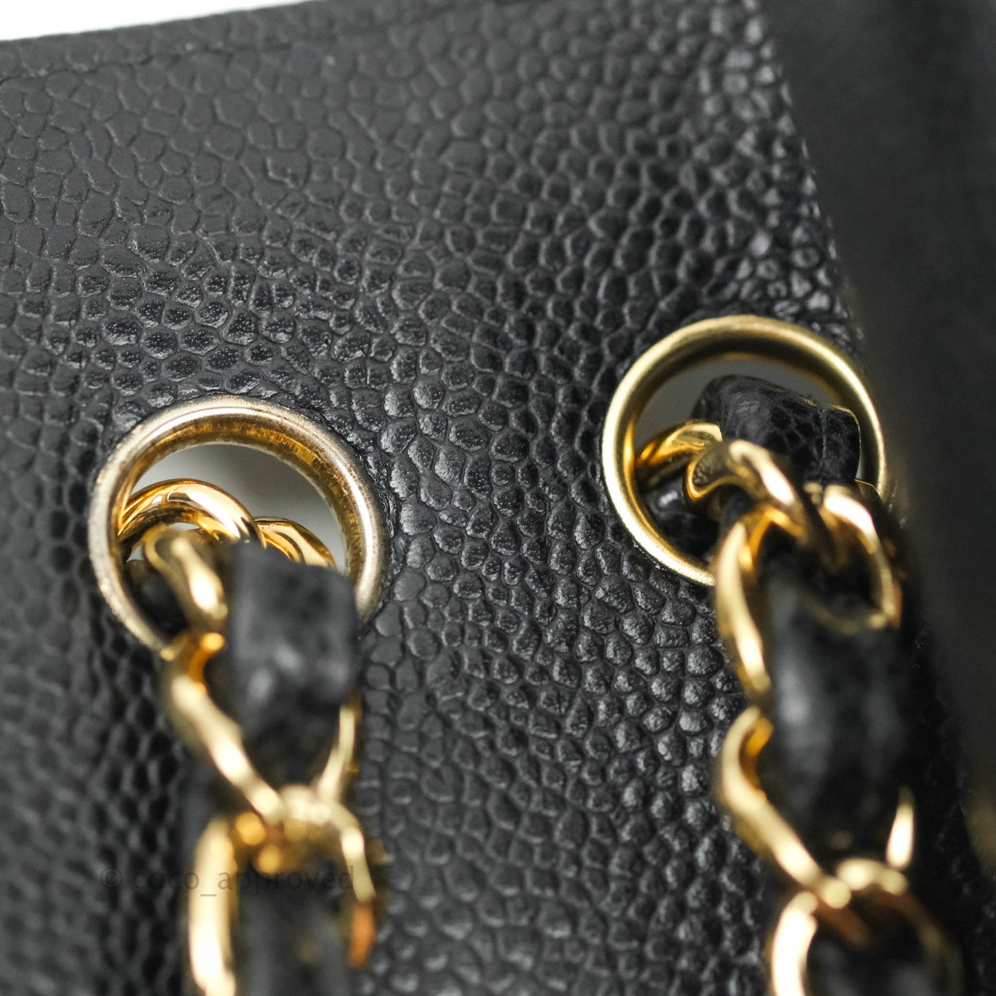 Chanel Jumbo Double Flap Black Caviar Gold Hardware⁣⁣