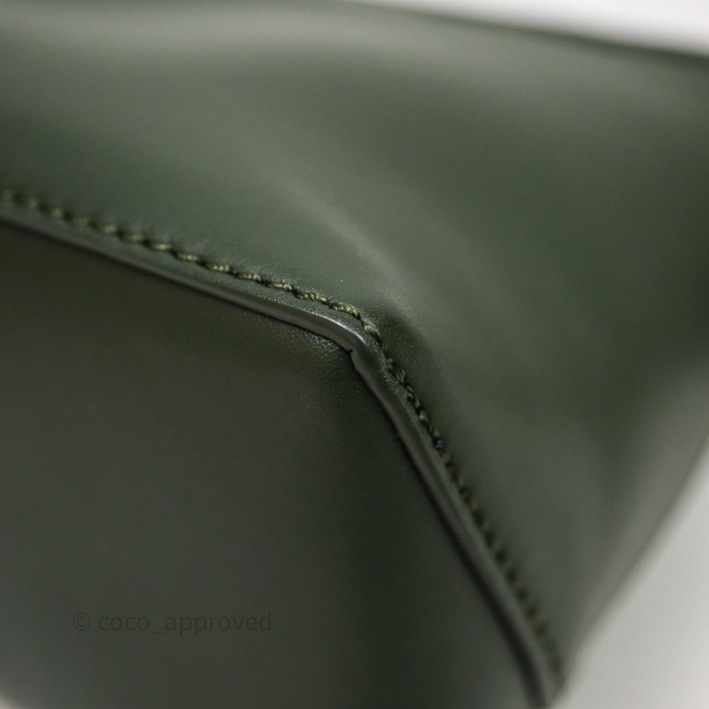 Loewe X SUNA FUJITA Mini Pandas Puzzle Bag Dark Green Calfskin Gold Hardware