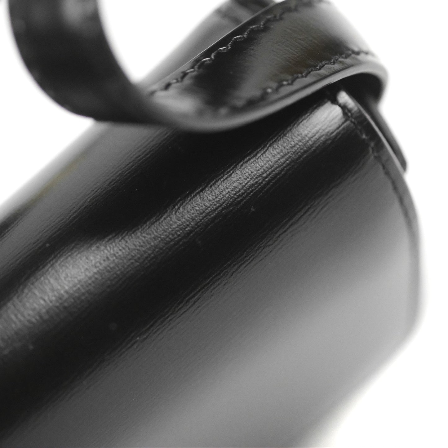 Celine Triomphe Shoulder Bag Black Calfskin