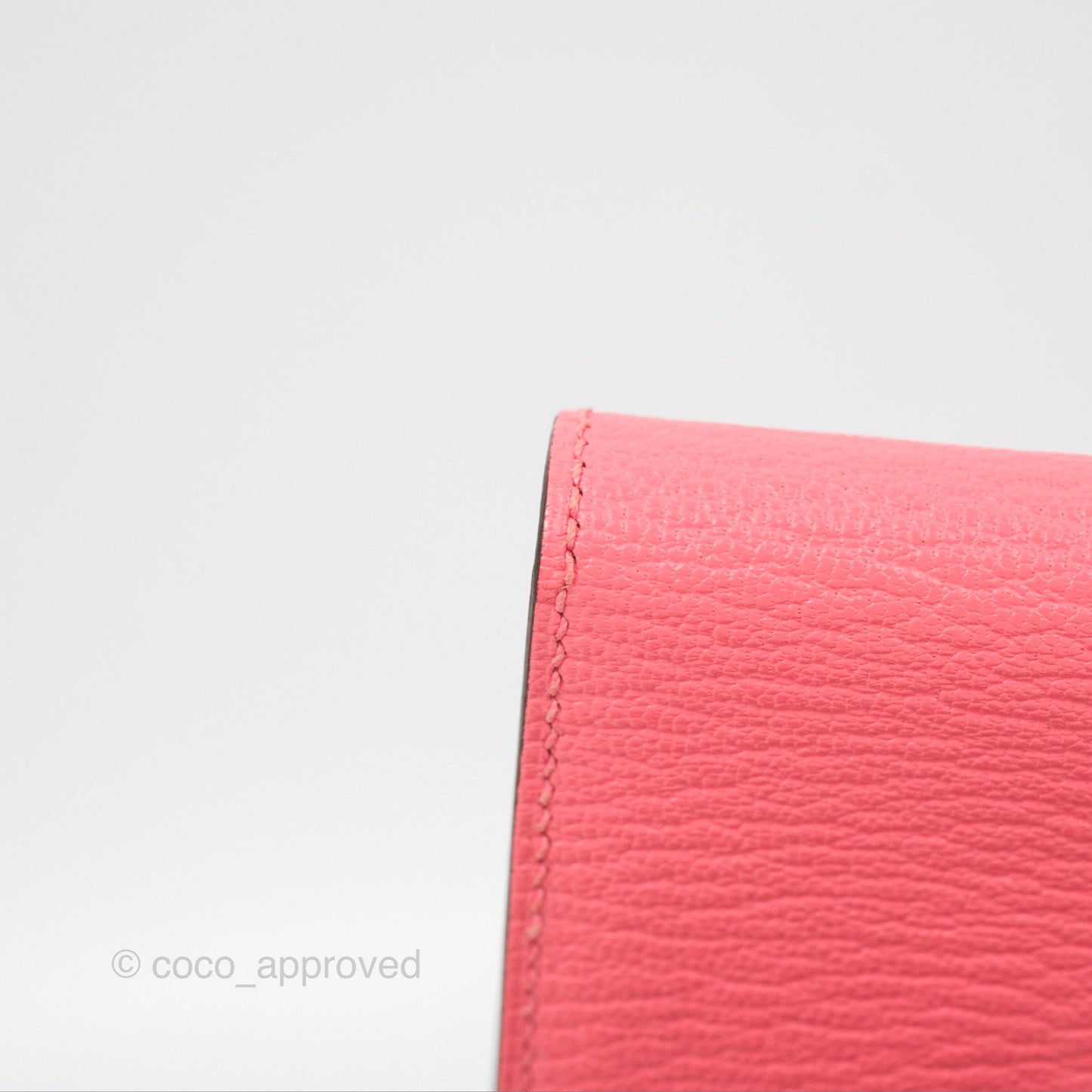 Hermès Bearn Card Holder Rose Ete Chevre Mysore Palladium Hardware