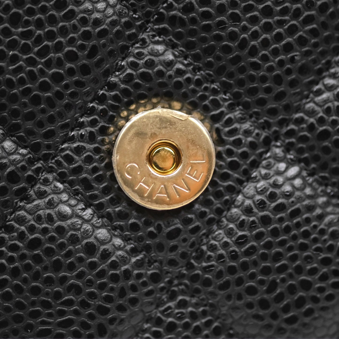 Chanel Classic Wallet On Chain WOC Quilted Black Caviar Gold Hardware