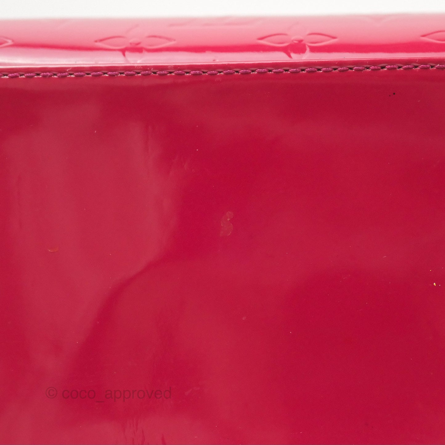 Louis Vuitton Brea MM Red Vernis Patent Monogram
