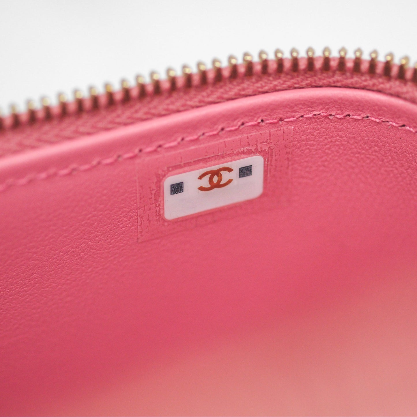 Chanel Vanity Rectangular Top Handle Pink Lambskin Gold Hardware