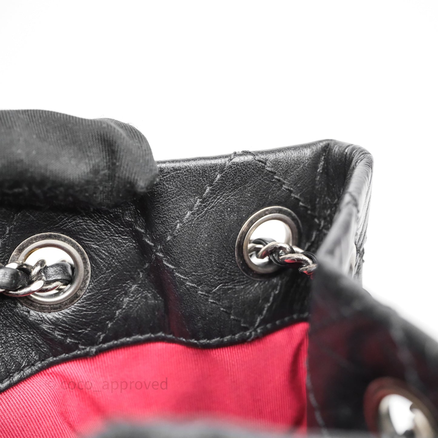 Chanel Small Gabrielle Backpack Black Aged Calfskin