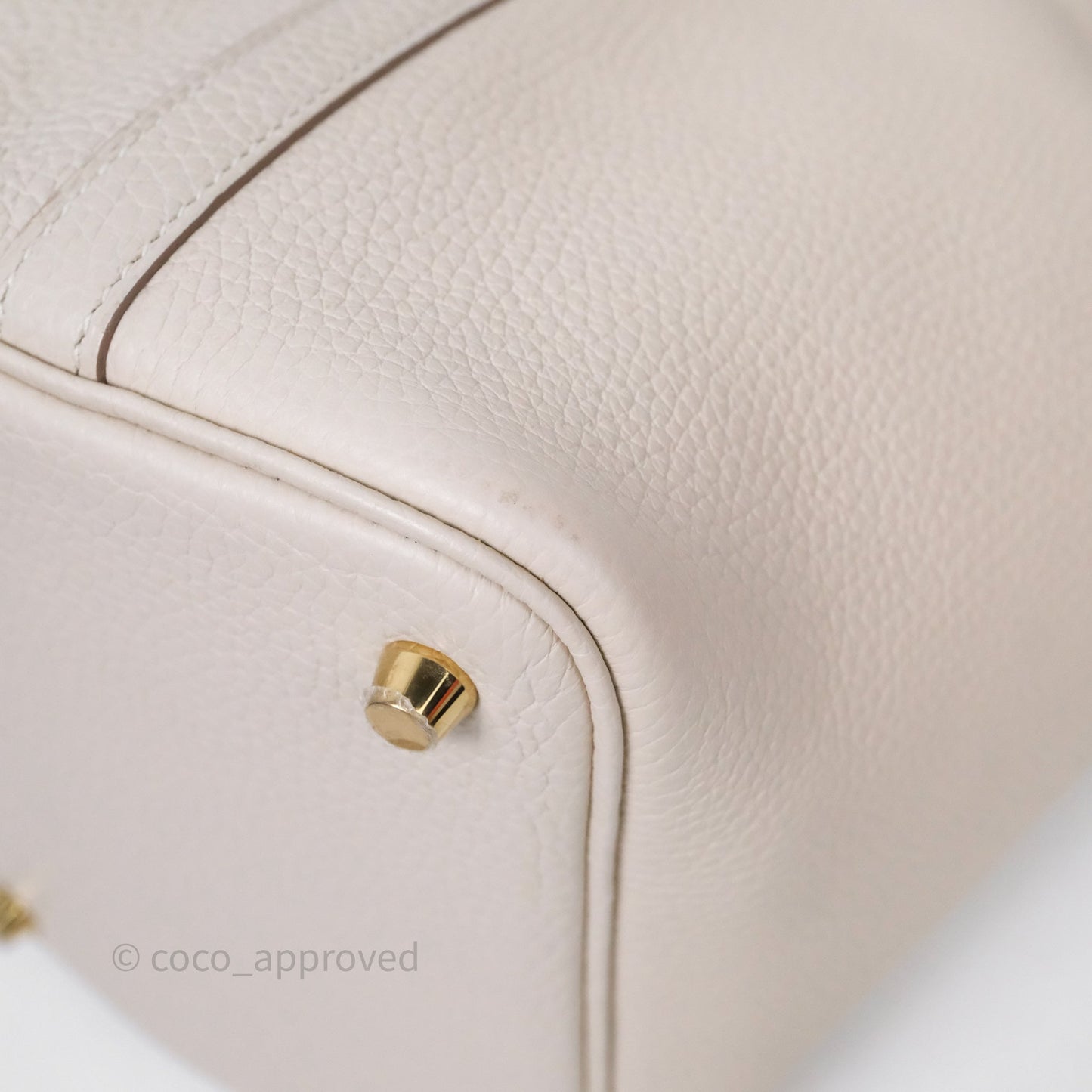 Hermès Picotin 18 Beton 8L Clemence Gold Hardware