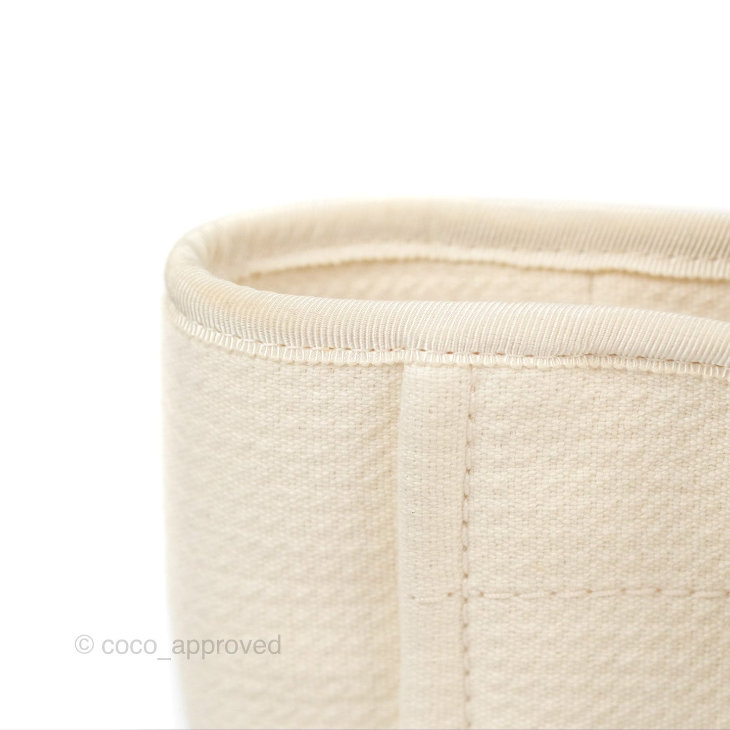 Chanel New Small Deauville Cream Ivory Canvas