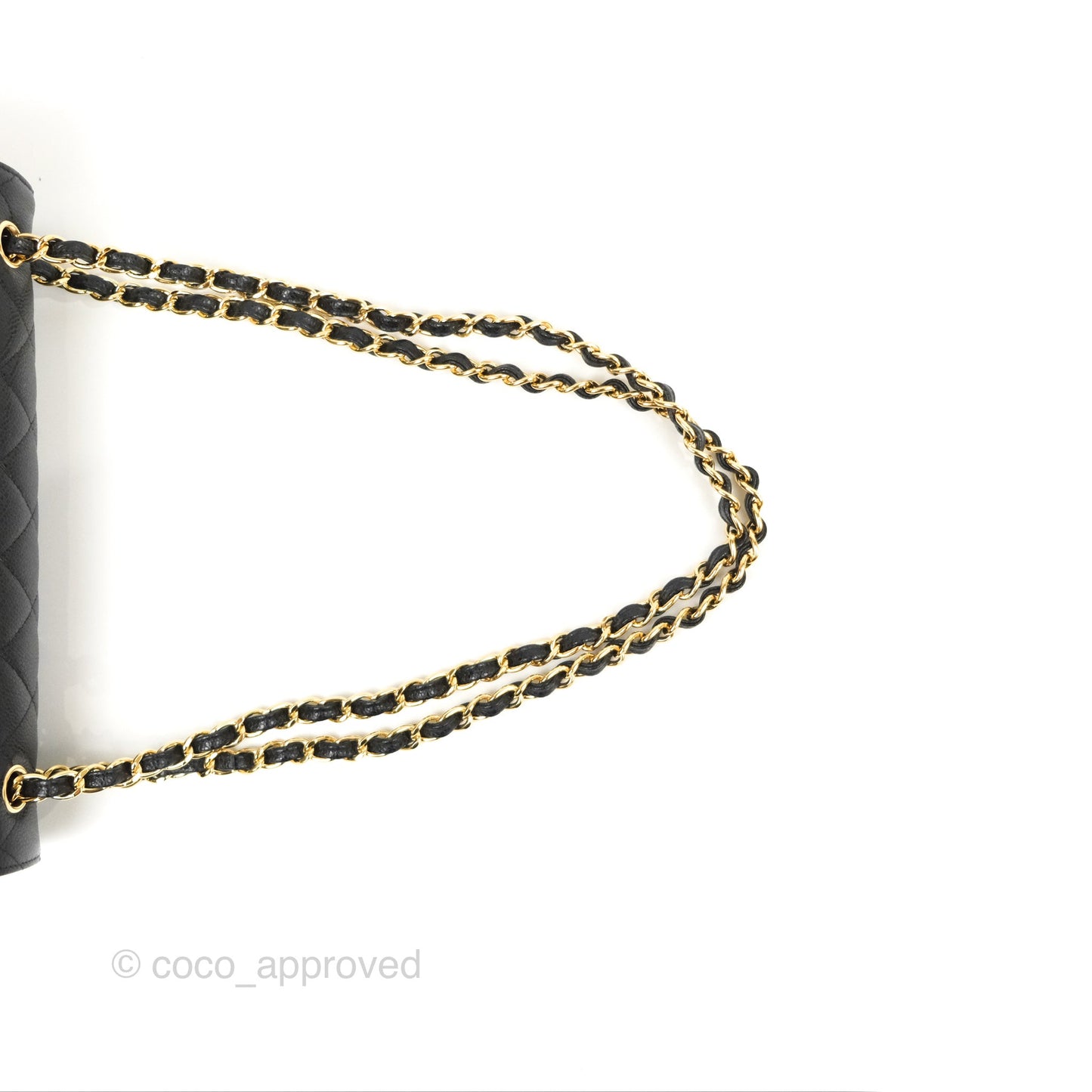 Chanel Jumbo Double Flap Black Caviar Gold Hardware⁣⁣