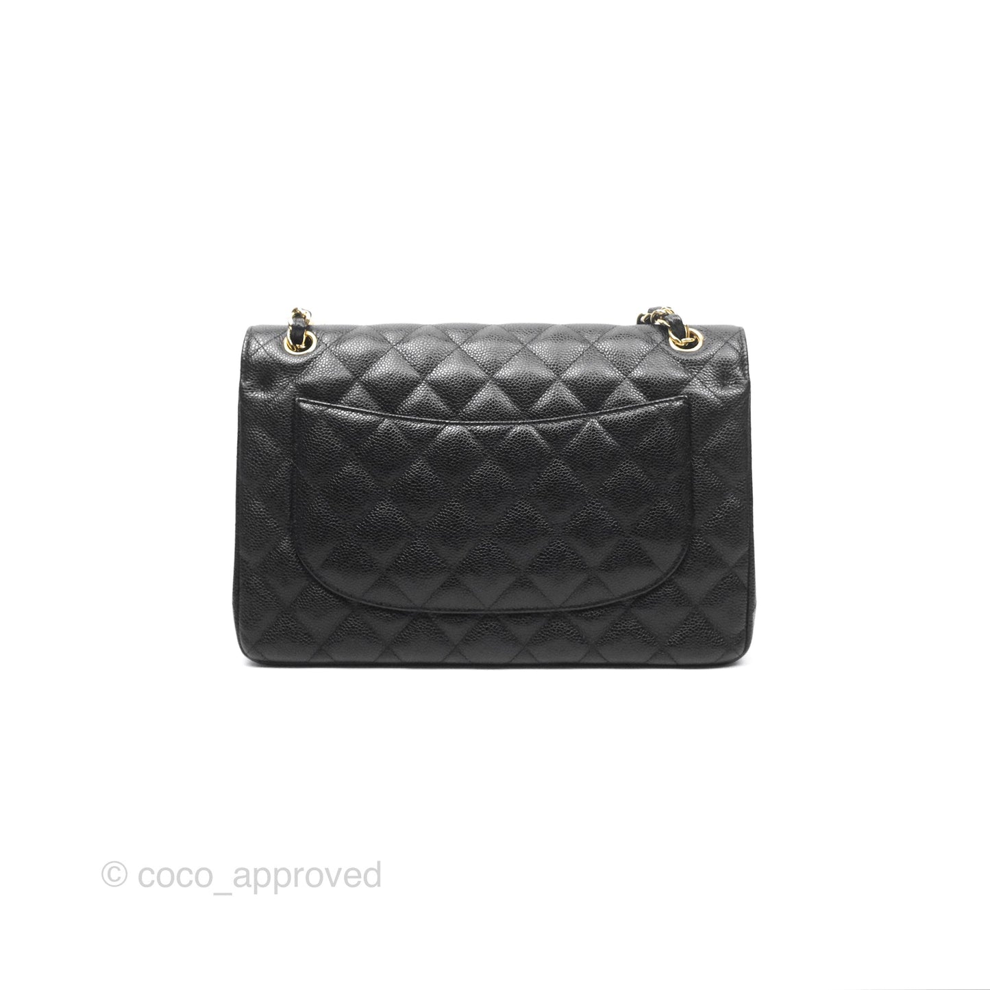 Chanel Jumbo Double Flap Black Caviar Gold Hardware⁣⁣