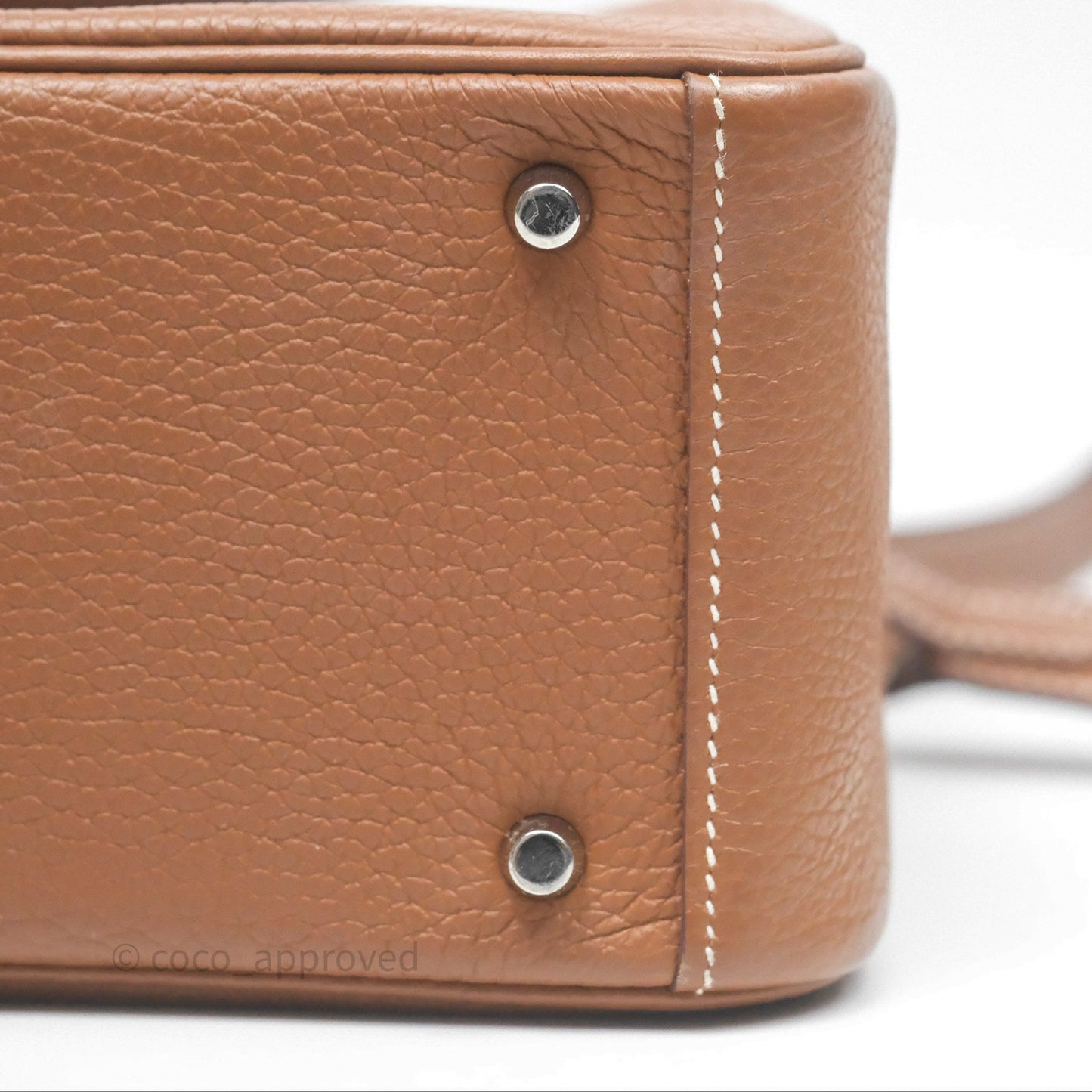 Hermès Mini Lindy 20 Gold Clemence Palladium Hardware