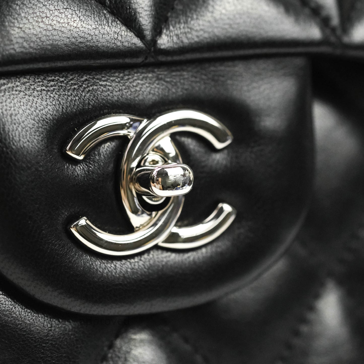 Chanel Jumbo Single Flap Black Lambskin Silver Hardware⁣⁣