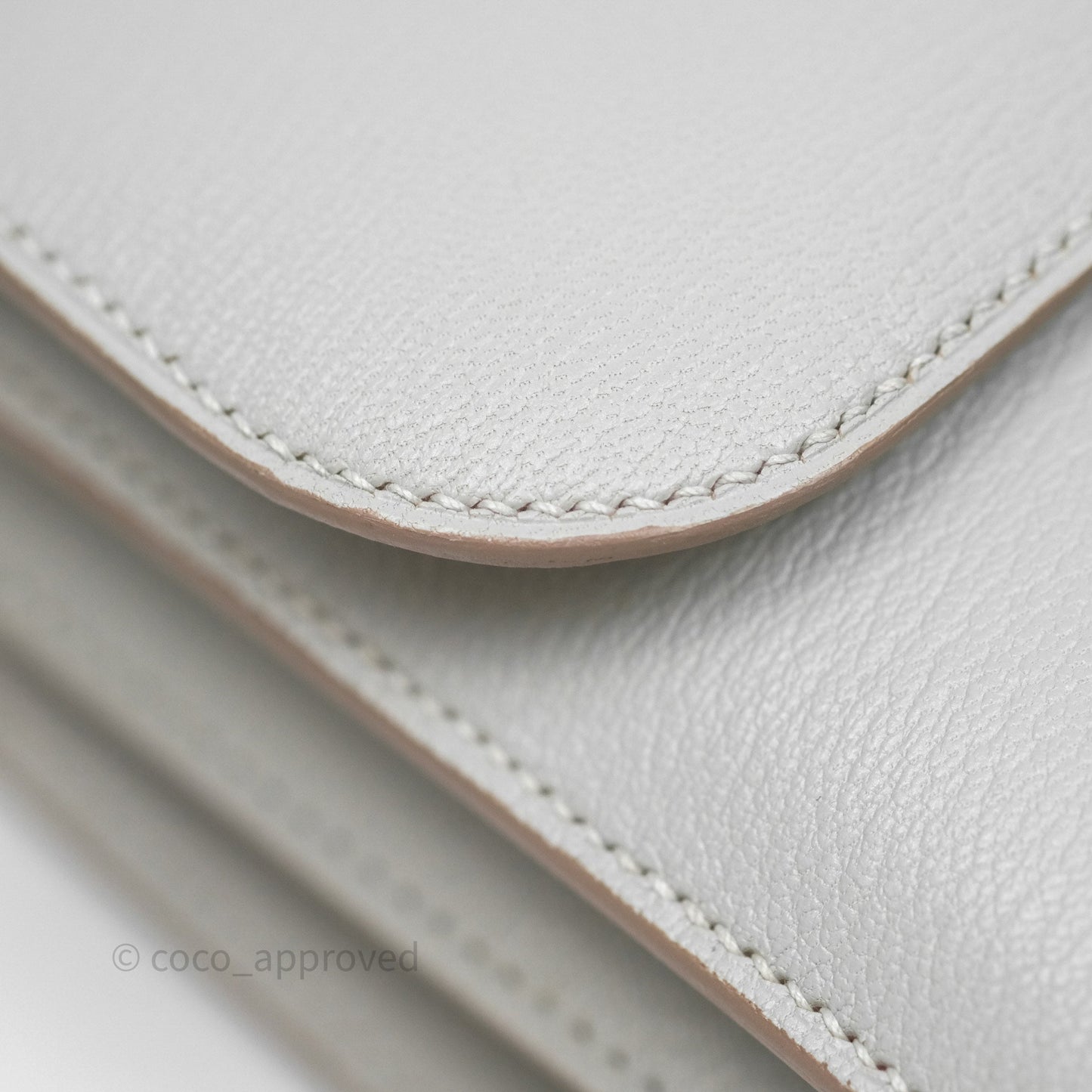 Hermès Constance Mini 18cm Mirror Gris Perle 80 Chevre Mysore Gold Hardware