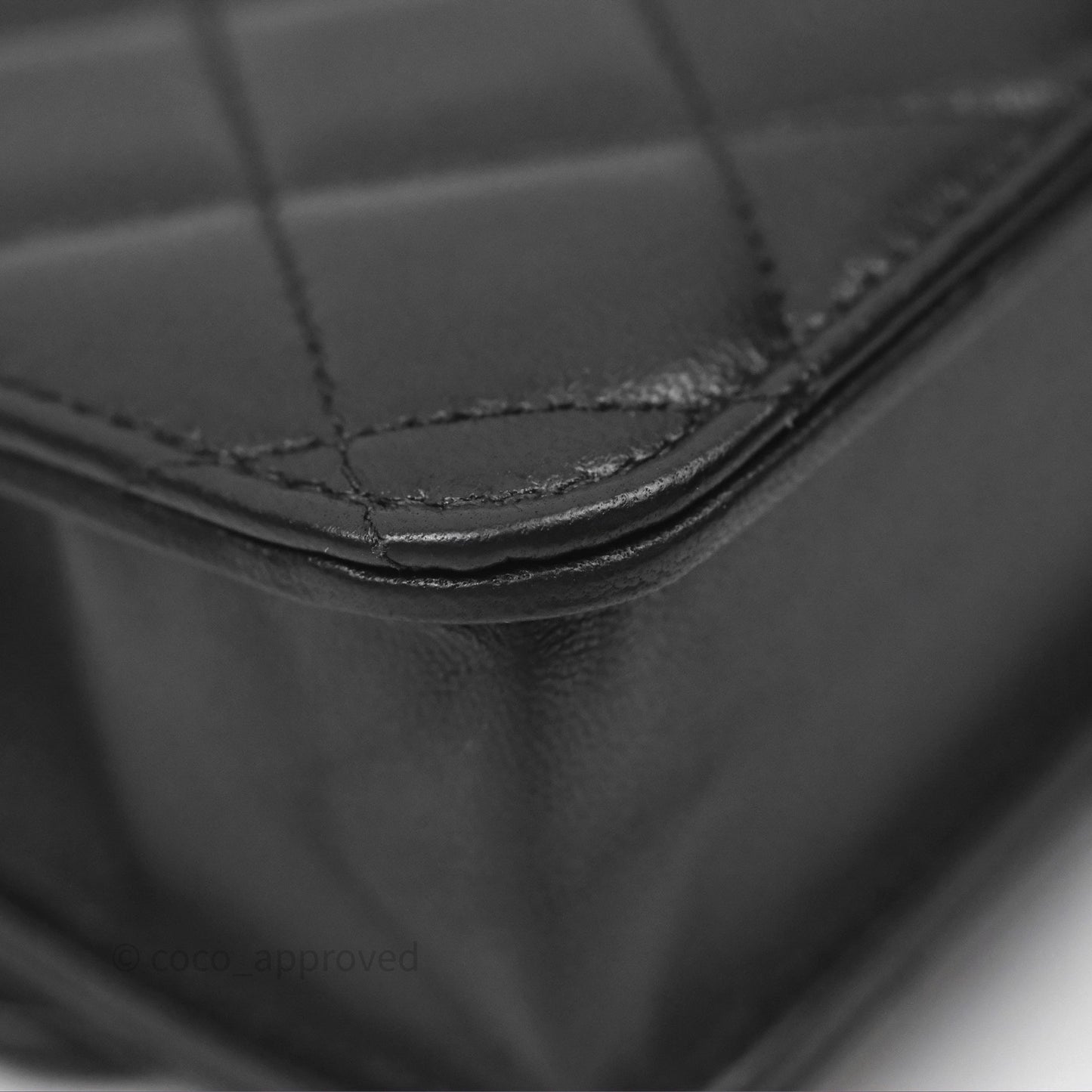 Chanel Top Handle Mini WOC Black Lambskin Gold Hardware