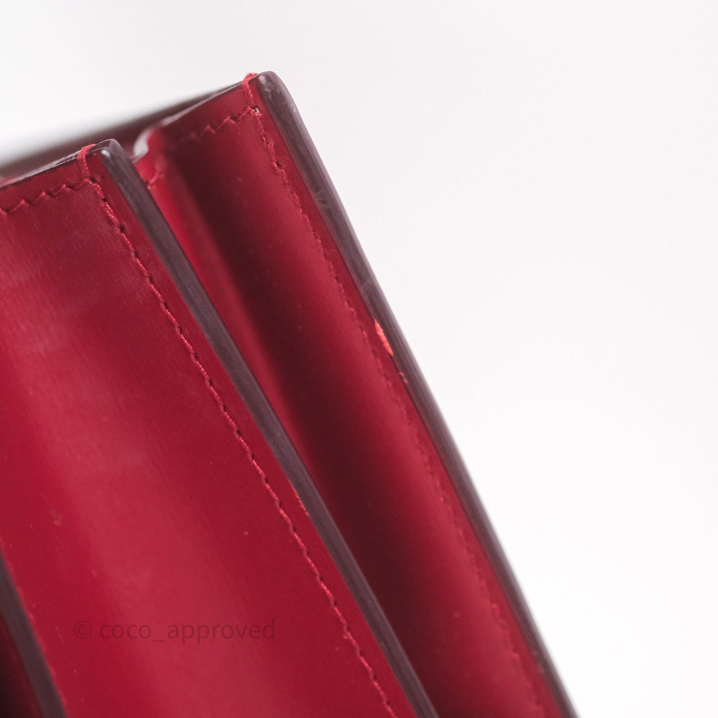 Celine Small Classic Box Flap Red Calfskin