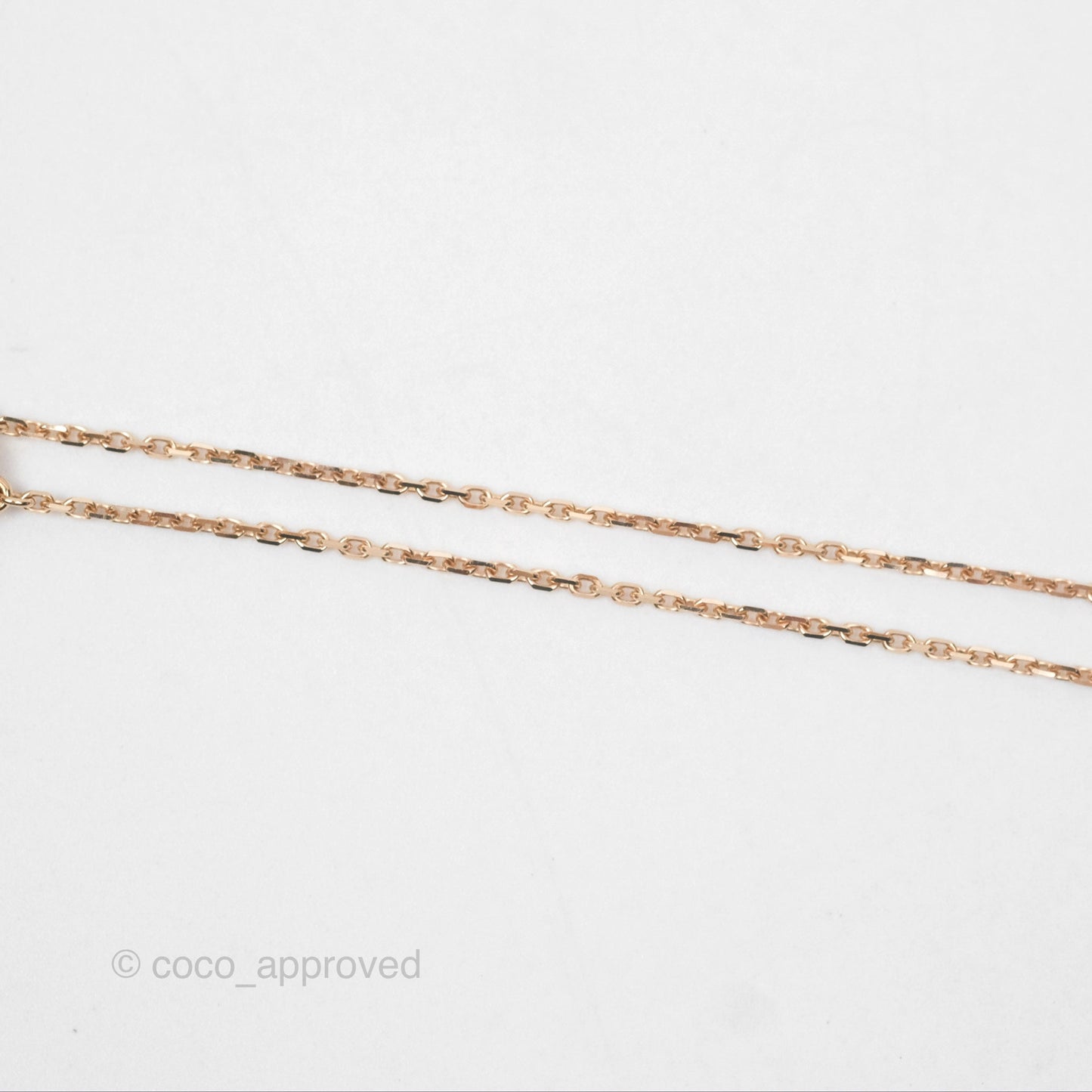 Van Cleef & Arpels Vintage Alhambra Holiday Pendant Obdisian Diamond Rose Gold