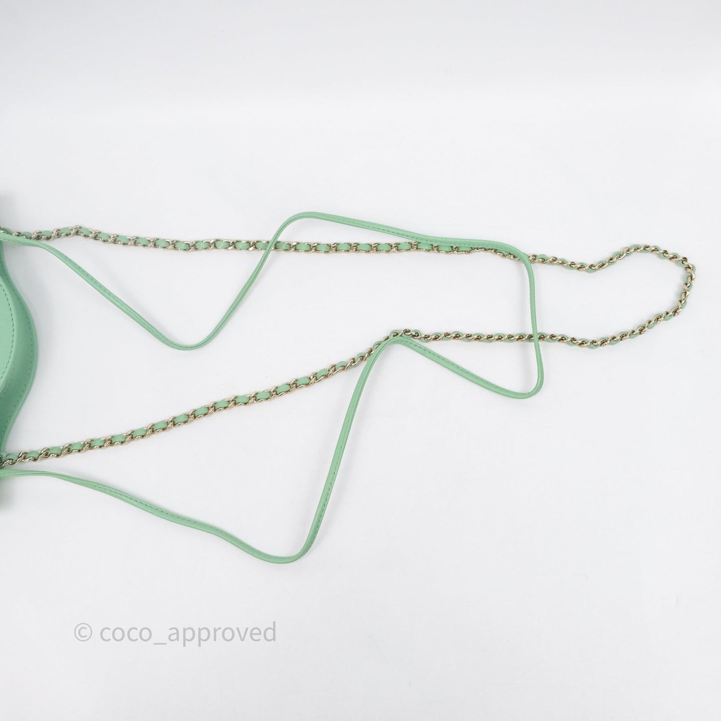 Chanel Mini 31 Green Shiny Lambskin Gold Hardware