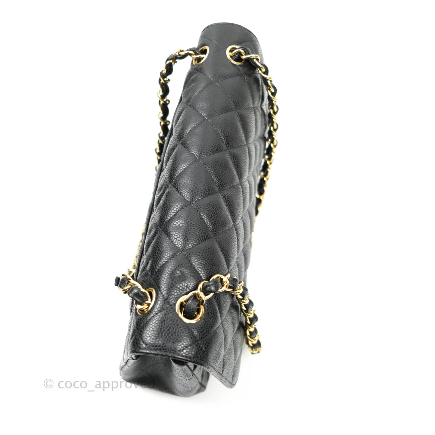 Chanel Jumbo Double Flap Black Caviar Gold Hardware⁣⁣
