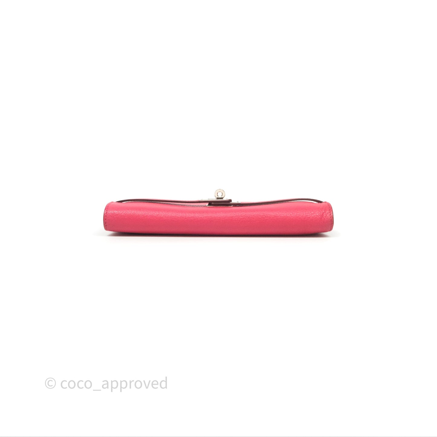 Hermès Kelly Wallet Pink Chevre Mysore Palladium Hardware