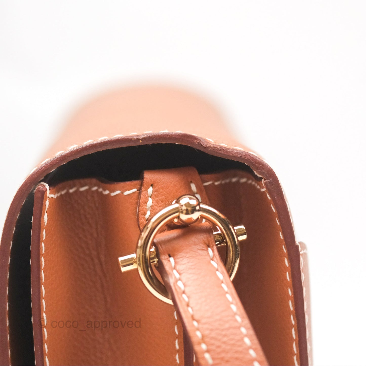 Hermès Roulis 23 Gold Evercolor Gold Hardware