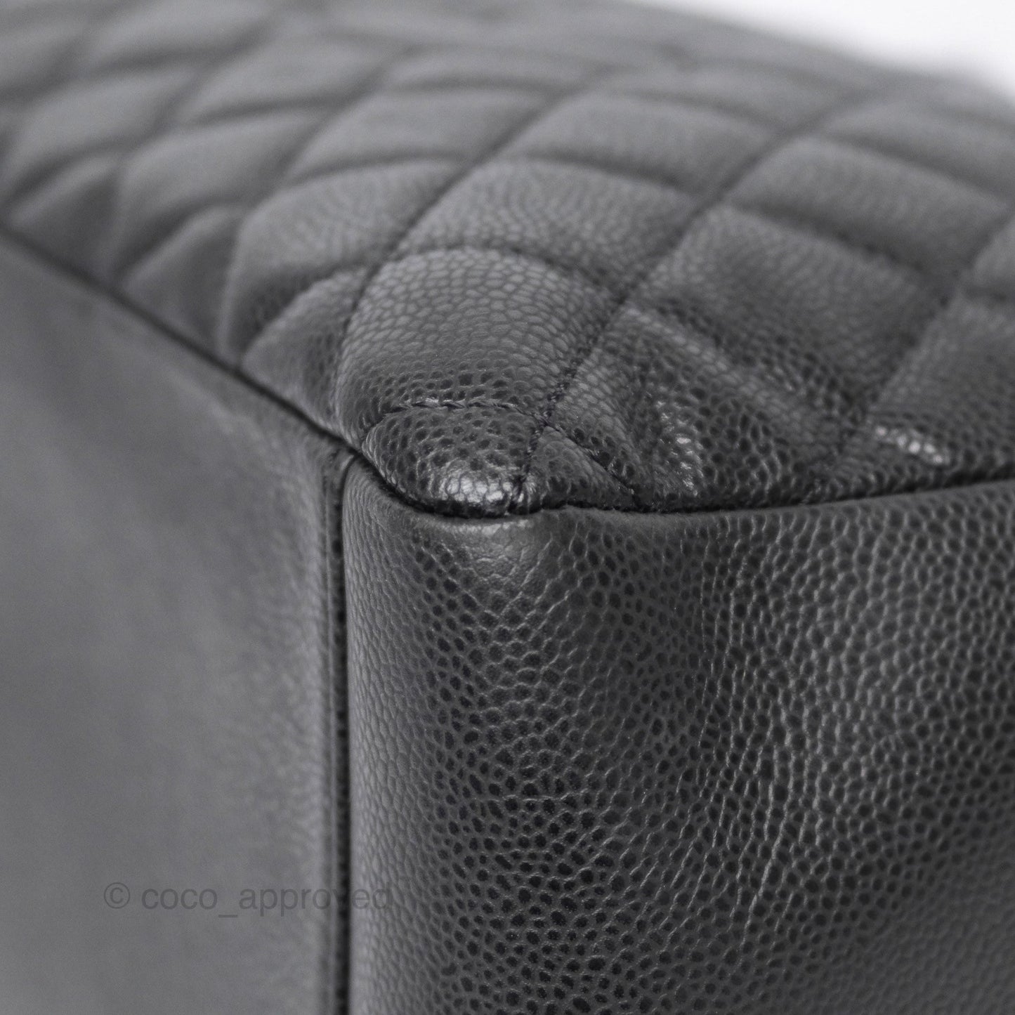 Chanel GST Black Caviar Silver Hardware