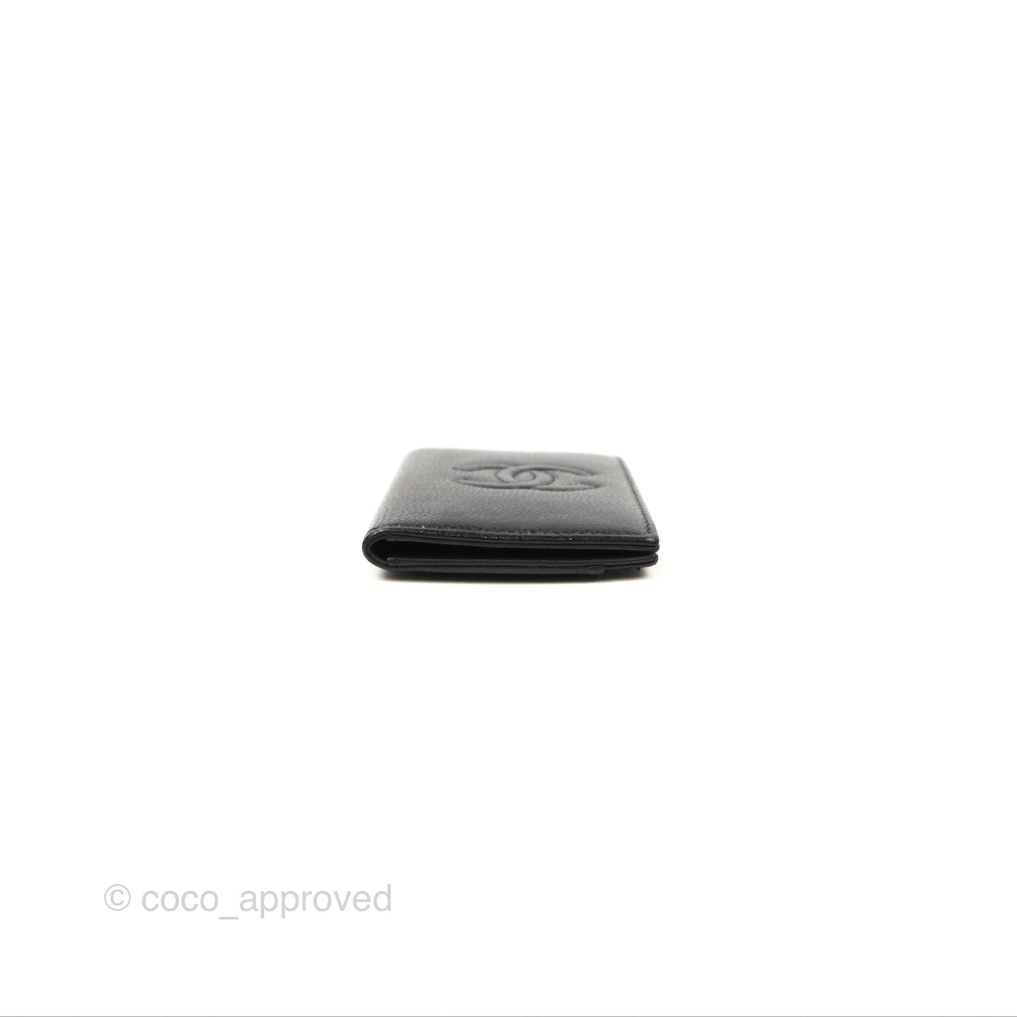 Chanel CC Card Holder Black Caviar