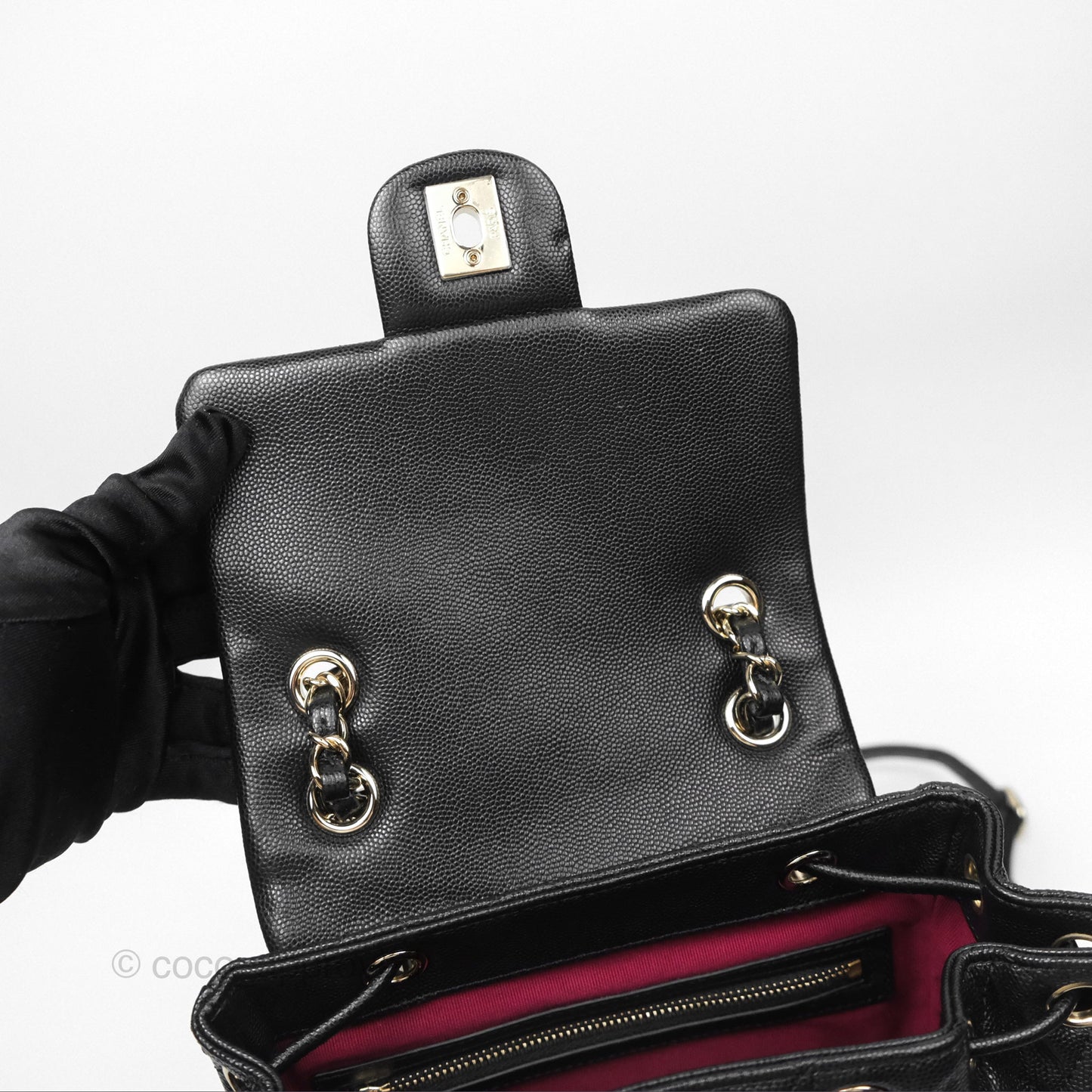 Chanel Small Urban Spirit Backpack Black Caviar Gold Hardware 23S
