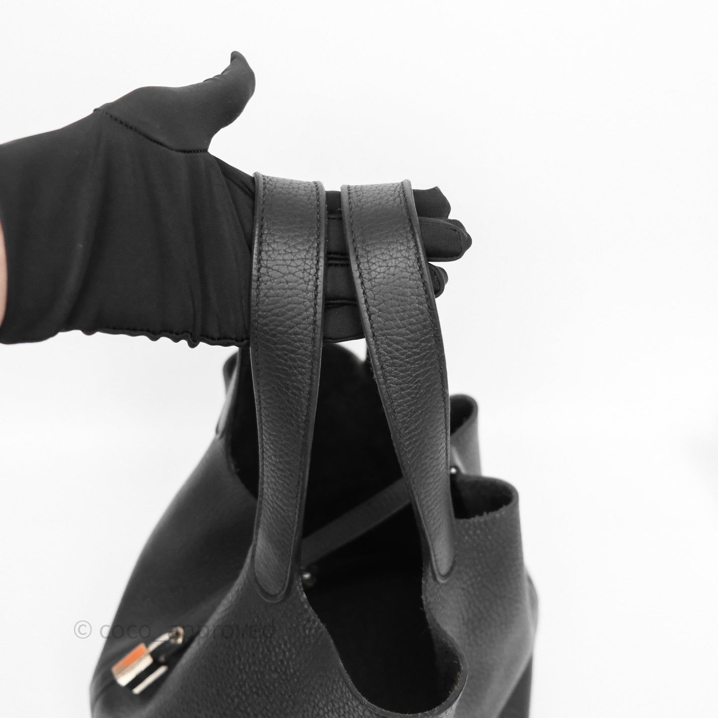Hermès Picotin 22 Black Noir 89 Clemence Palladium Hardware
