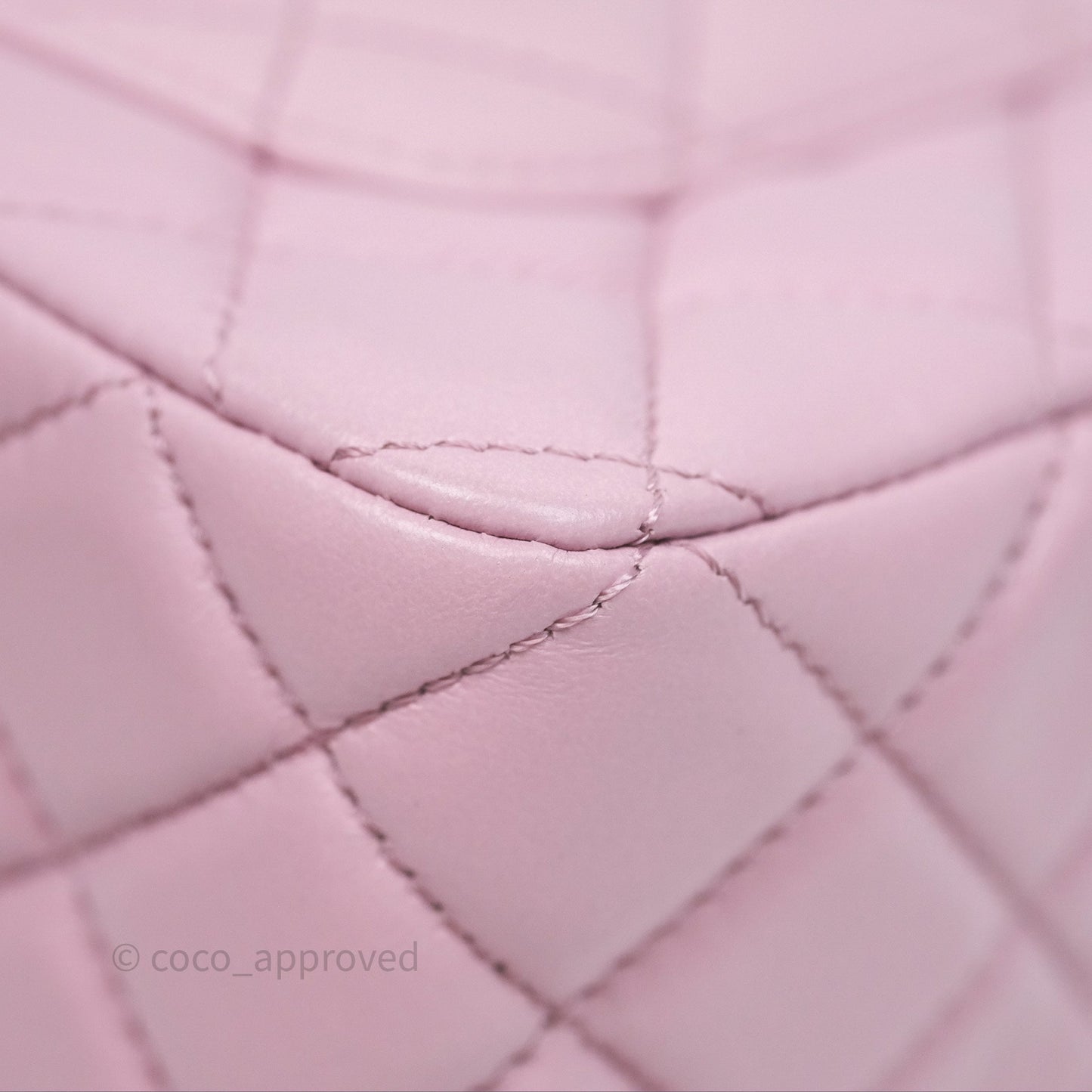 Chanel Logo Top Handle Mini Rectangular Flap Bag Pink Lambskin Gold Hardware