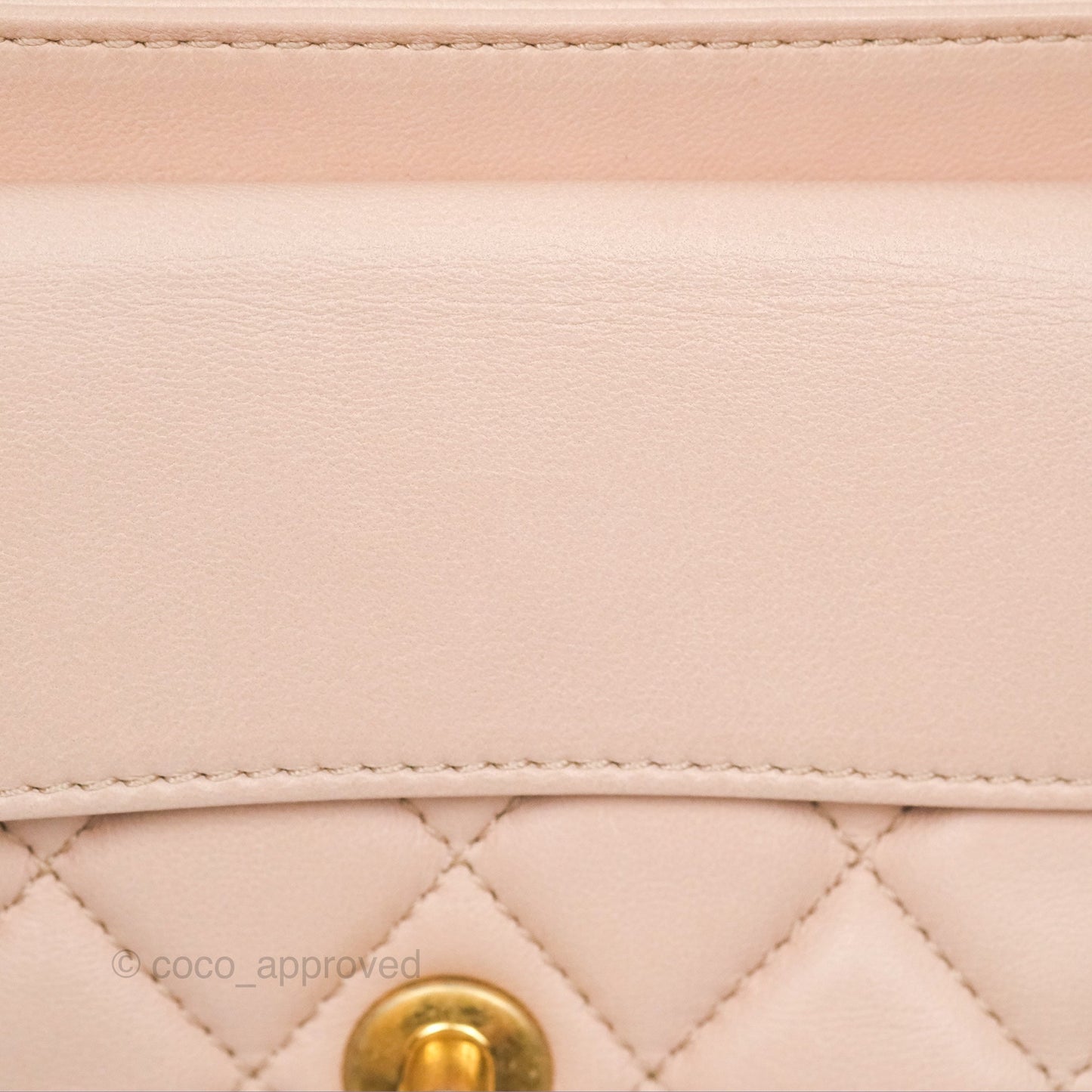 Chanel Flap Bag Pink Aged Gold Hardware