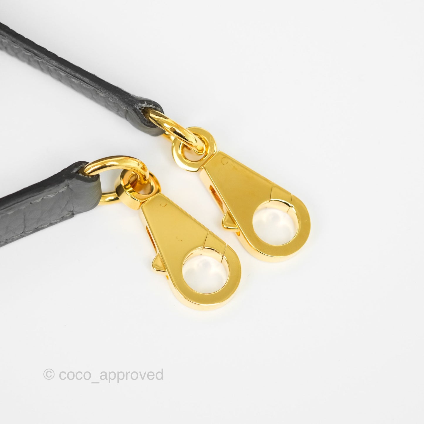 Hermès Kelly 28 Retourne Gris Meyer 0L Clemence Gold Hardware