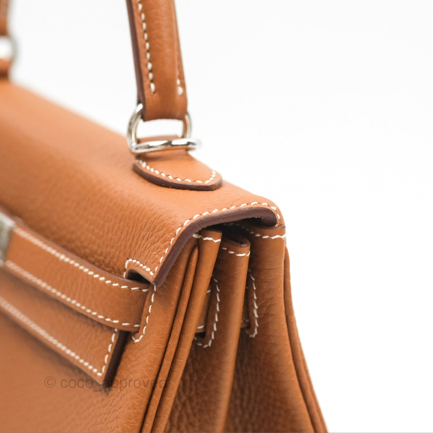Hermès Retourne Kelly 25 Gold Togo Palladium Hardware