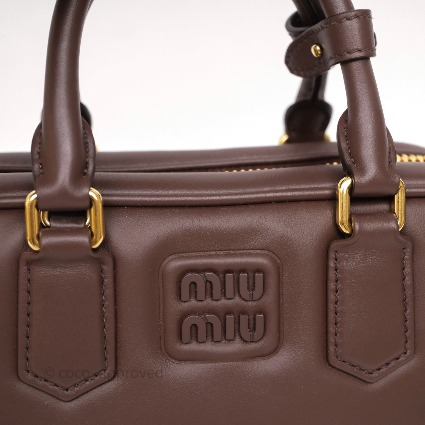 Miu Miu Arcadie Leather Bag Briarwood