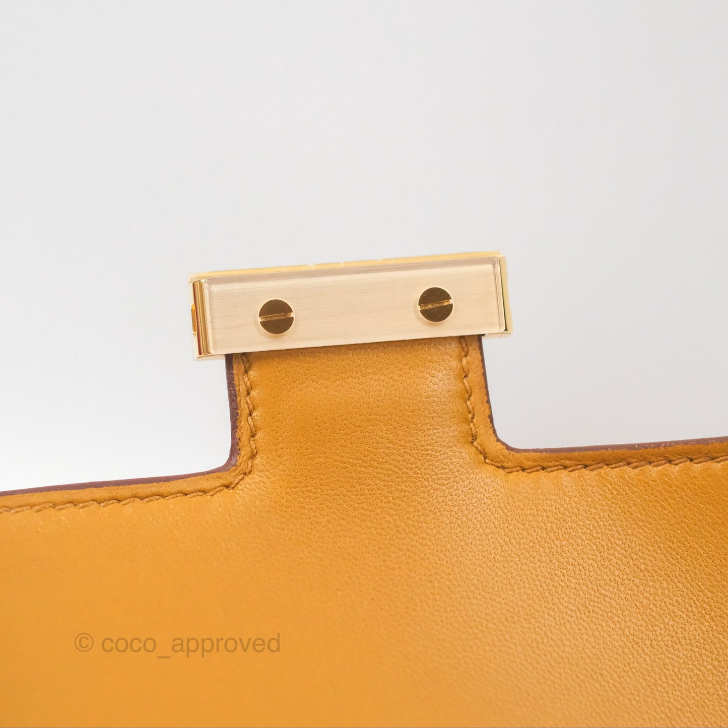 Hermès Constance Mini 18cm Mirror Sesame 2S Epsom Gold Hardware