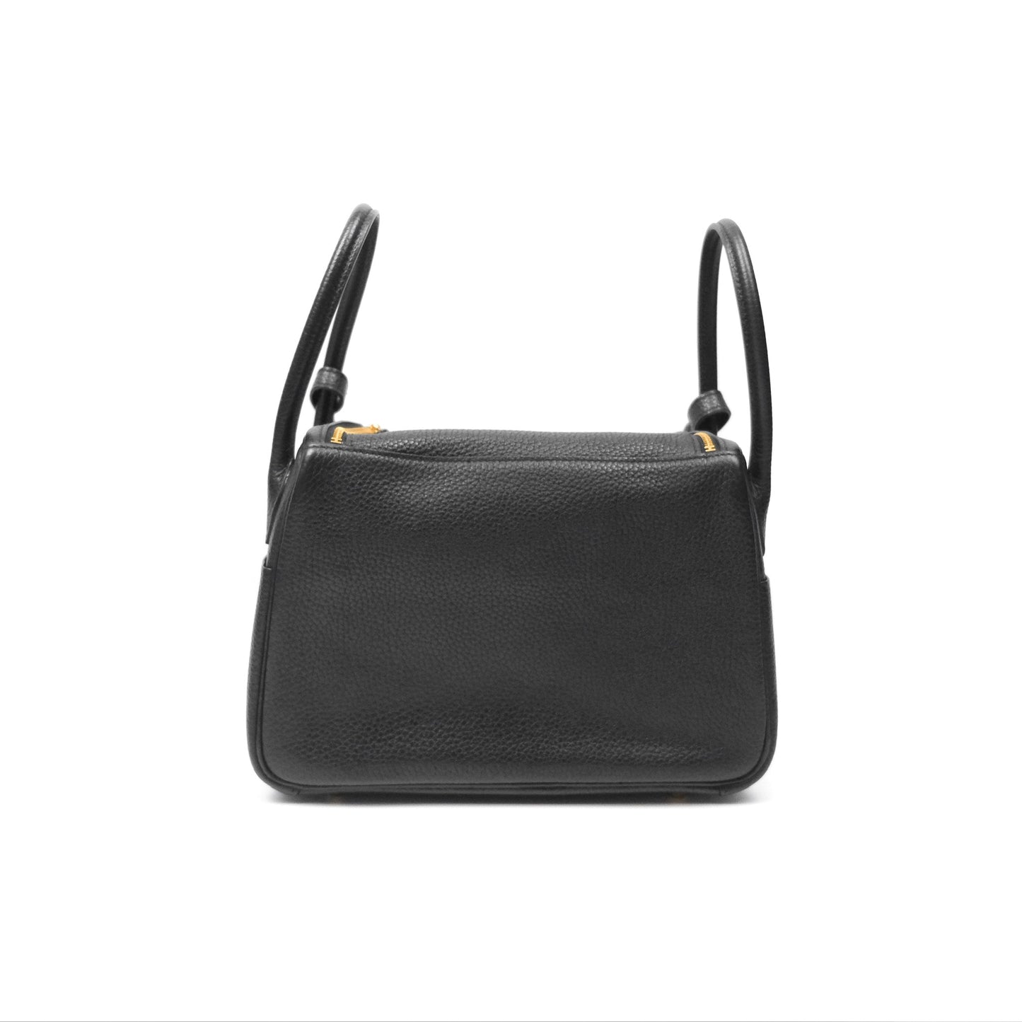 Hermès Lindy 26 Black Clemence Gold Hardware