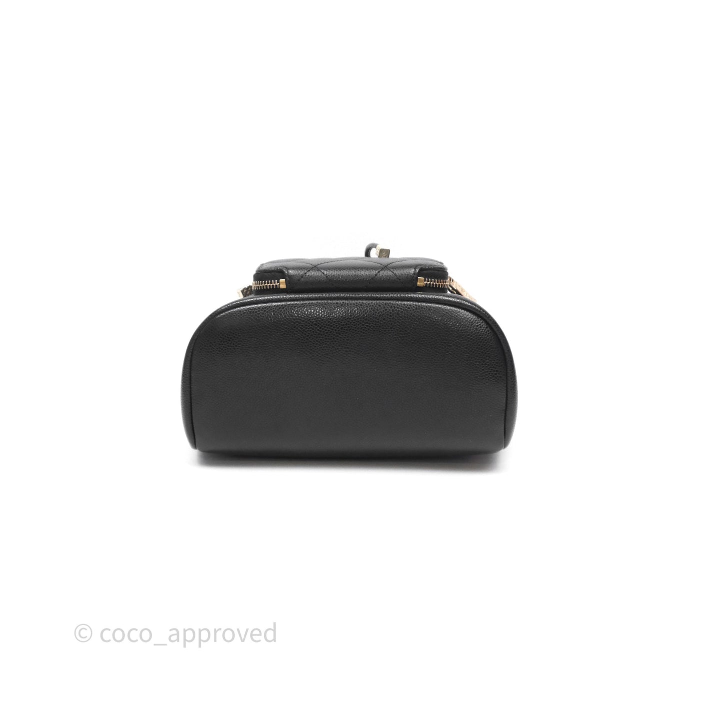 Chanel Business Affinity Drawstring Bucket Bag Black Caviar Gold Hardware