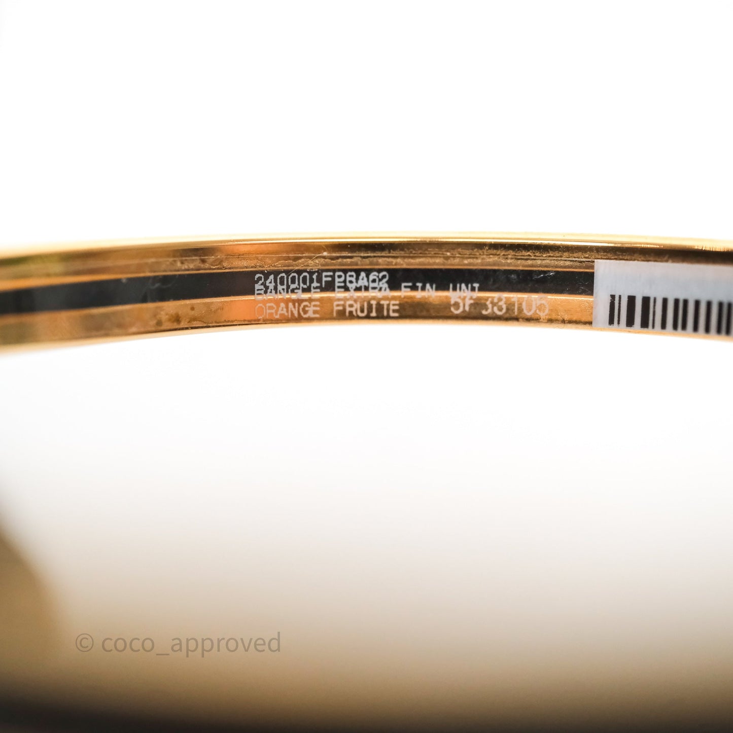 Hermès OP'H Bangle White/ Multicolor Rose Gold Hardware