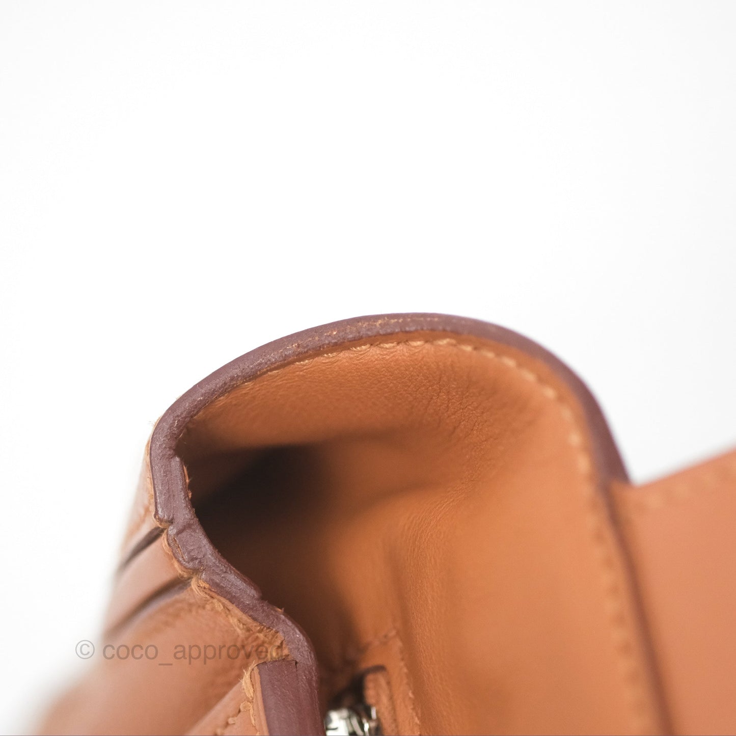 Hermès 24/24 21 Mini Gold 37 Evercolor/ Swift Palladium Hardware