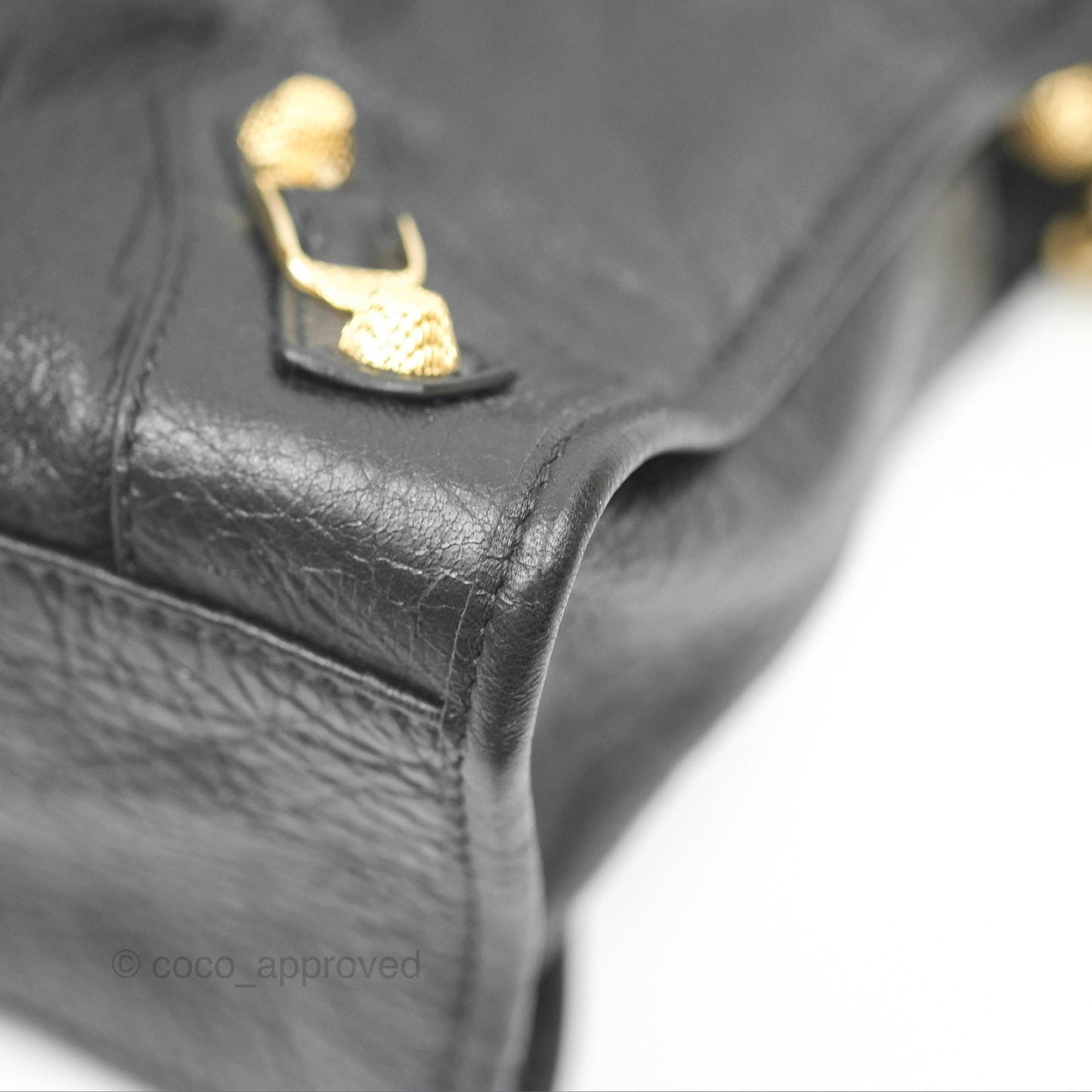 Balenciaga Classic City Bag Black Calfskin Gold Hardware