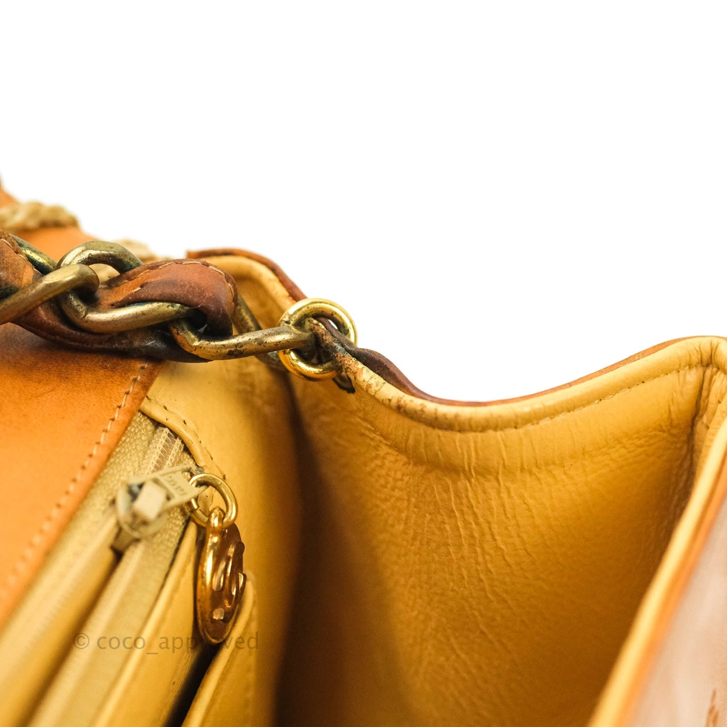 Chanel Embossed Leather XL Jumbo Flap Tan Antique Gold Hardware