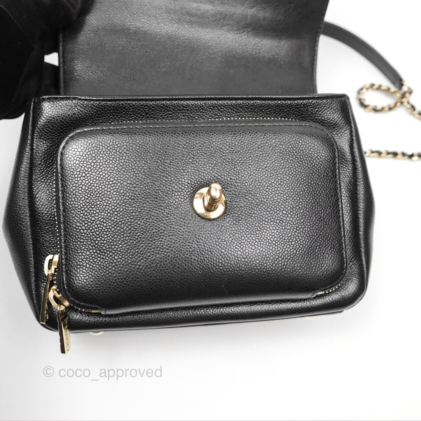 Chanel Quilted Small Business Affinity Flap Black Caviar Gold Hardware