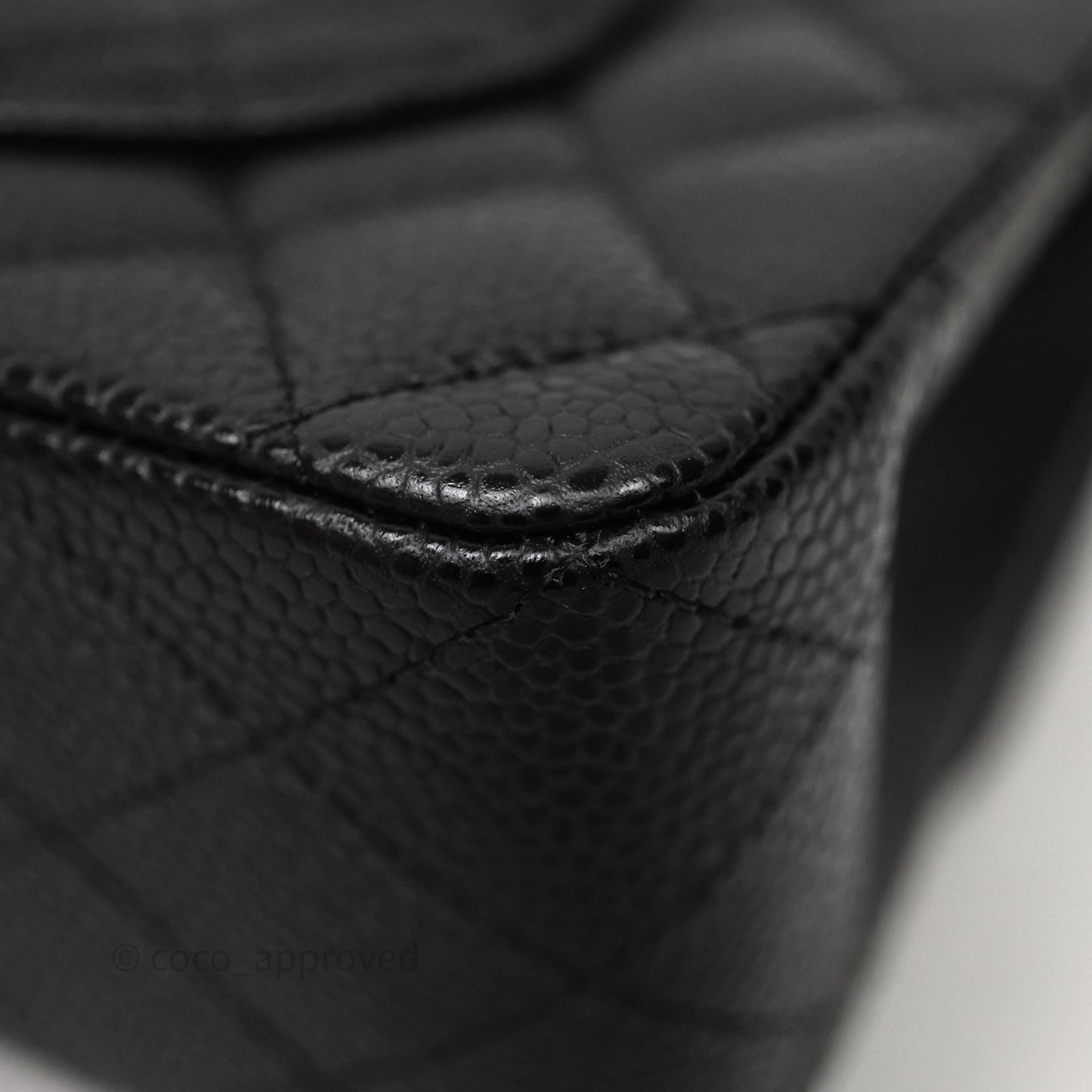 Chanel Small Classic Flap Quilted Black Caviar Gold Hardware