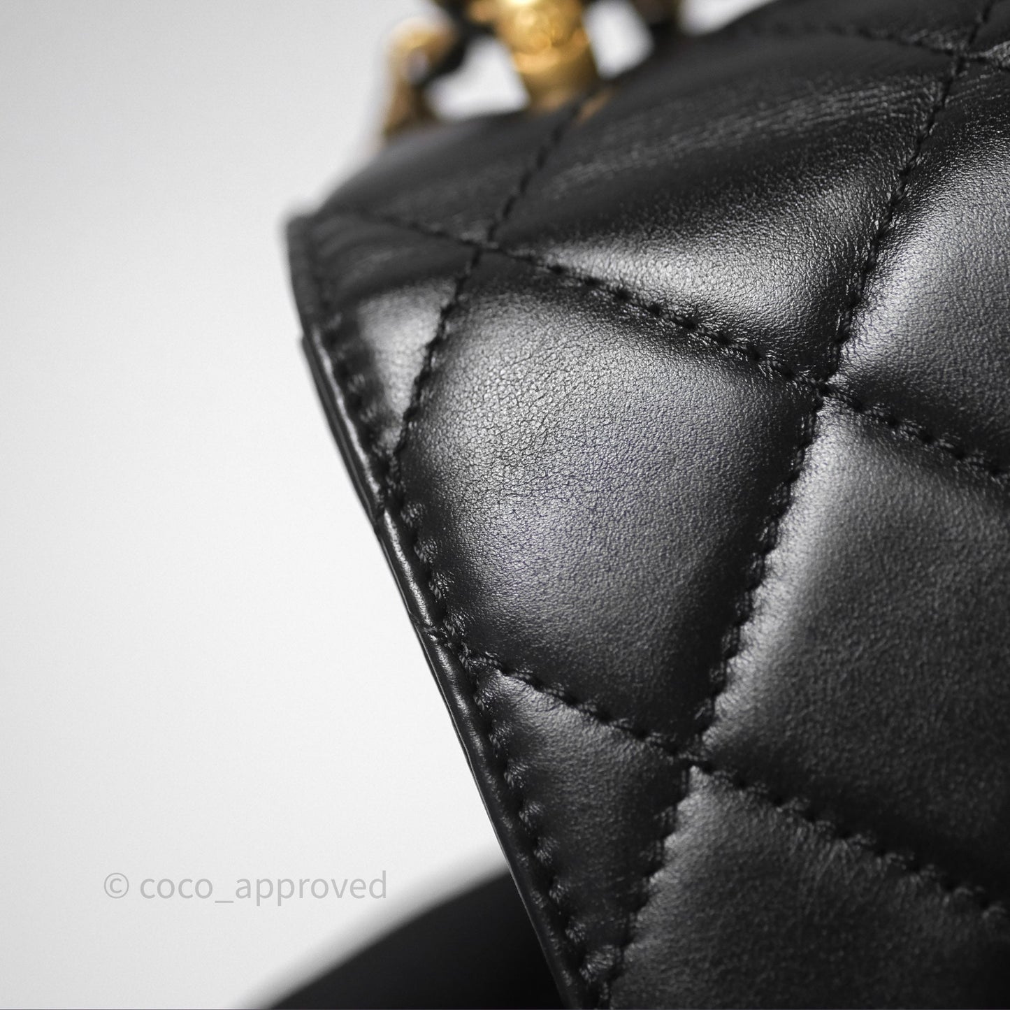 Chanel Quilted Mini Perfect Fit Adjustable Black Calfskin Gold Hardware