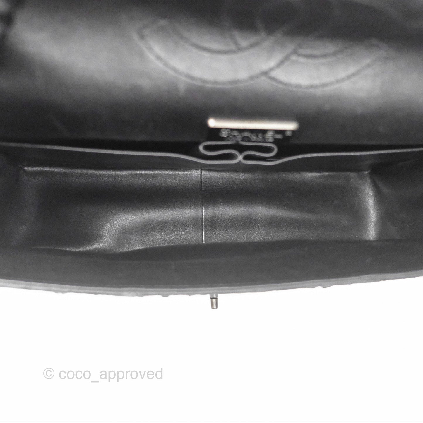 Chanel Maxi Double Flap Black Python Matte Black Hardware