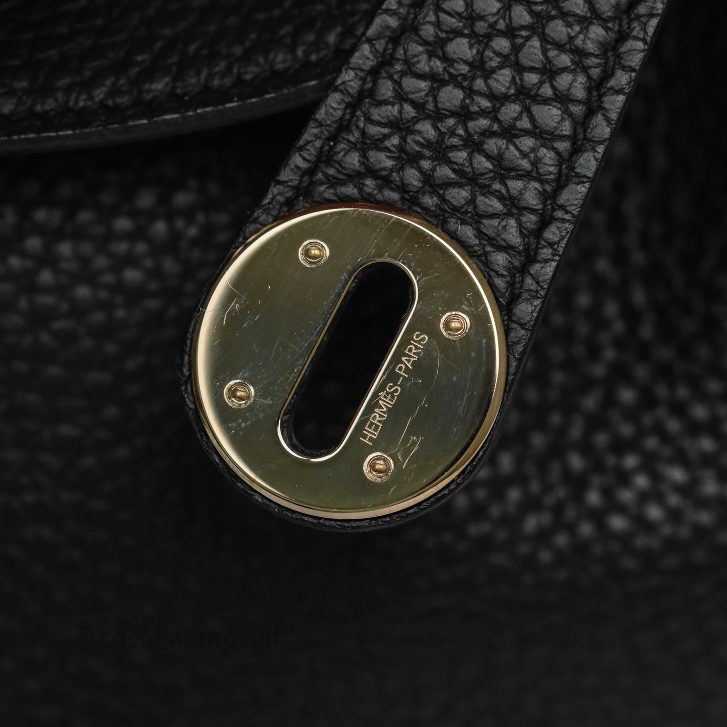 Hermès Lindy 30 Black Clemence Palladium Hardware