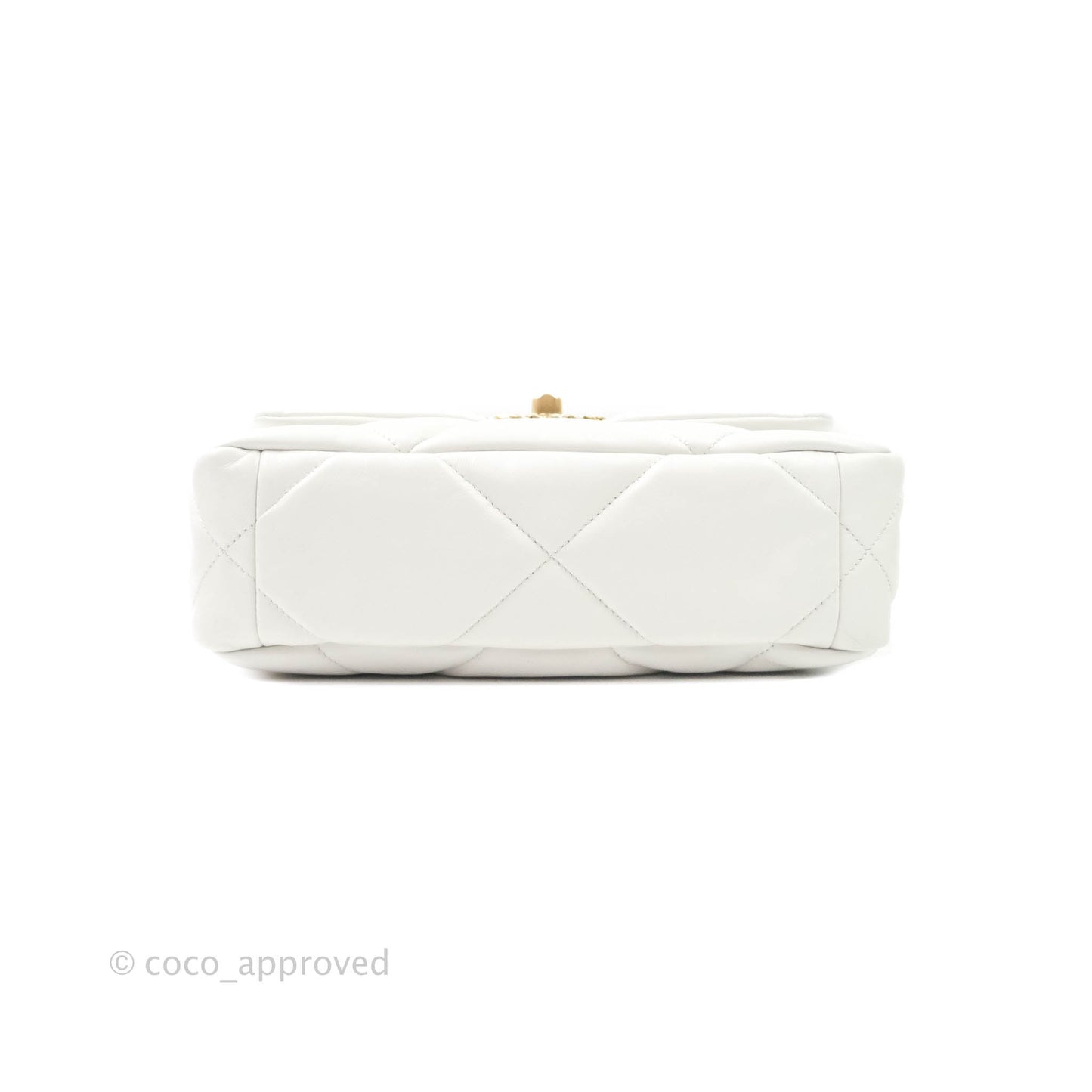 Chanel 19 Small White Mixed Hardware