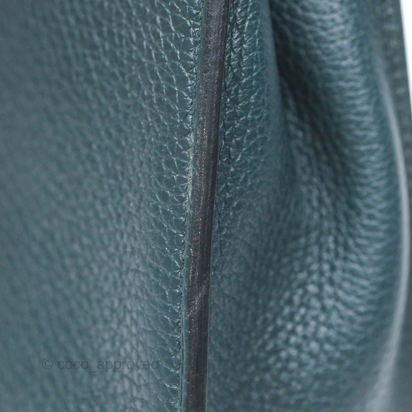 Hermès Halzan 25 Taurillon Clemence 60 Vert Cypres Gold Hardware
