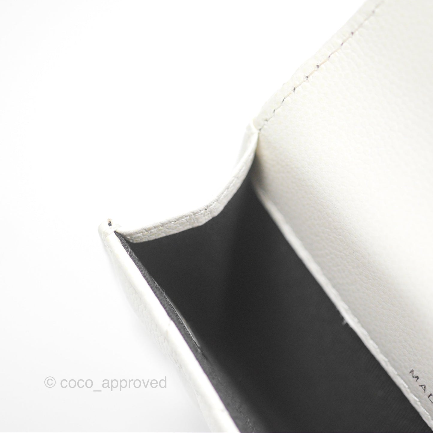 Chanel My Everything Belt Flap Card Holder White Caviar Incognito Hardware
