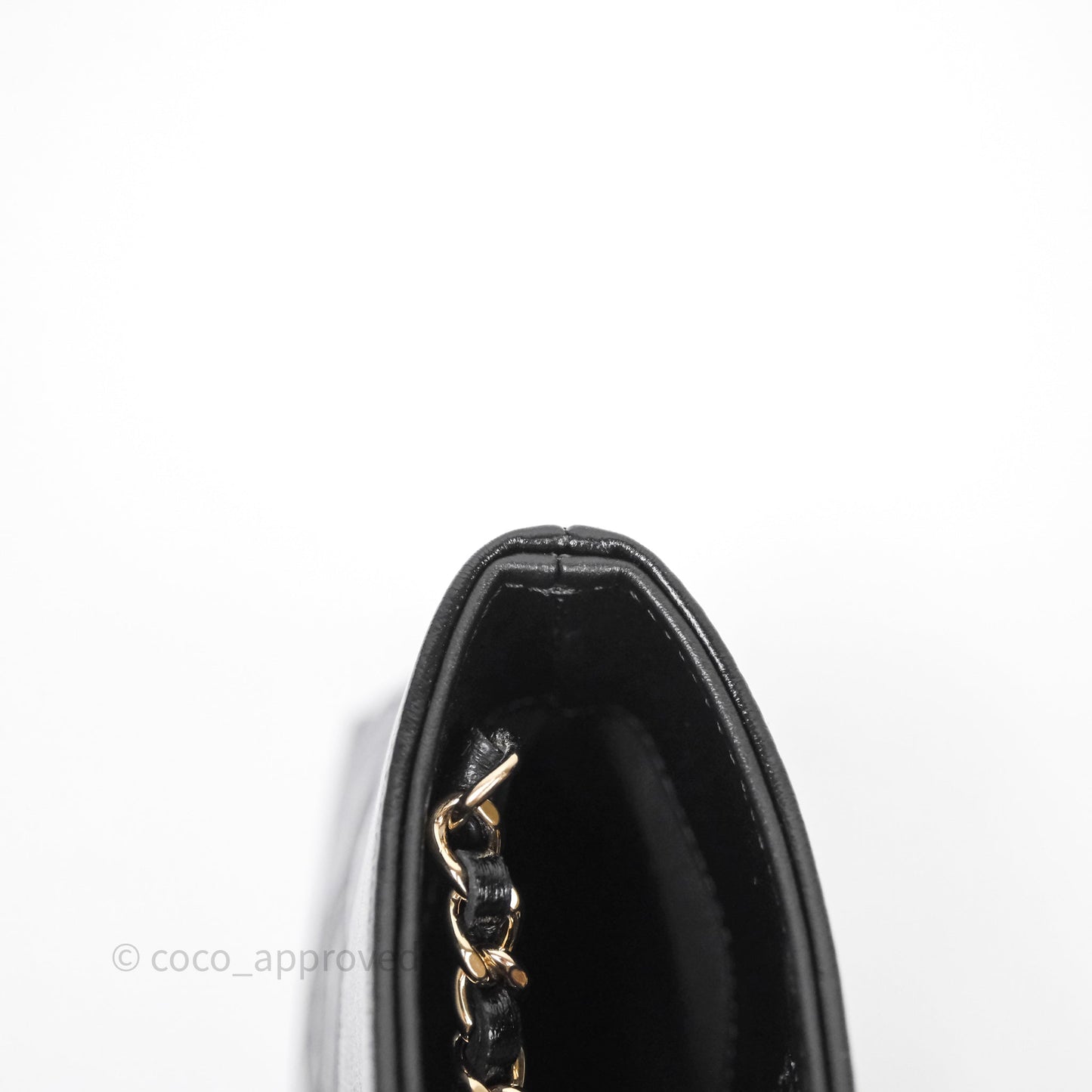 Chanel Nano 31 Black Shiny Lambskin Gold Hardware