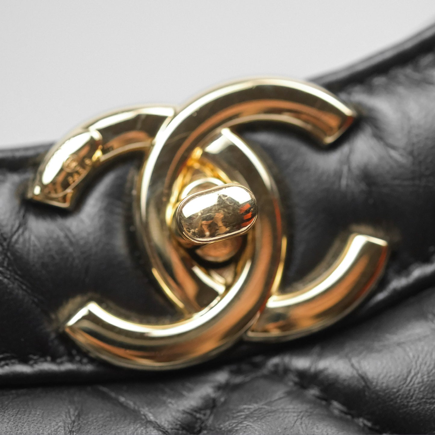 Chanel 31 Large Shopping Bag Black Calfskin Gold Hardware