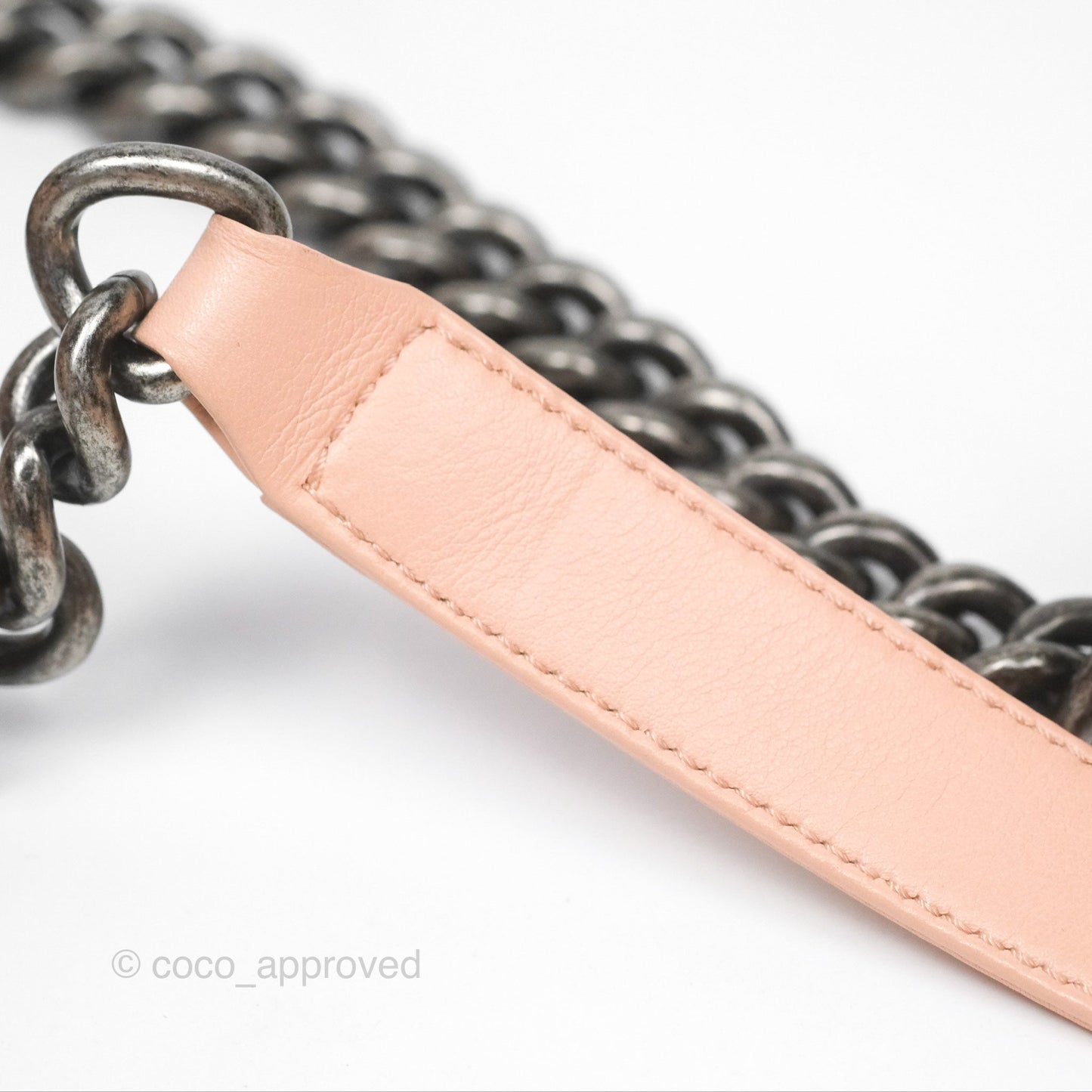 Chanel Quilted New Medium Boy Pink Lambskin Ruthenium Hardware
