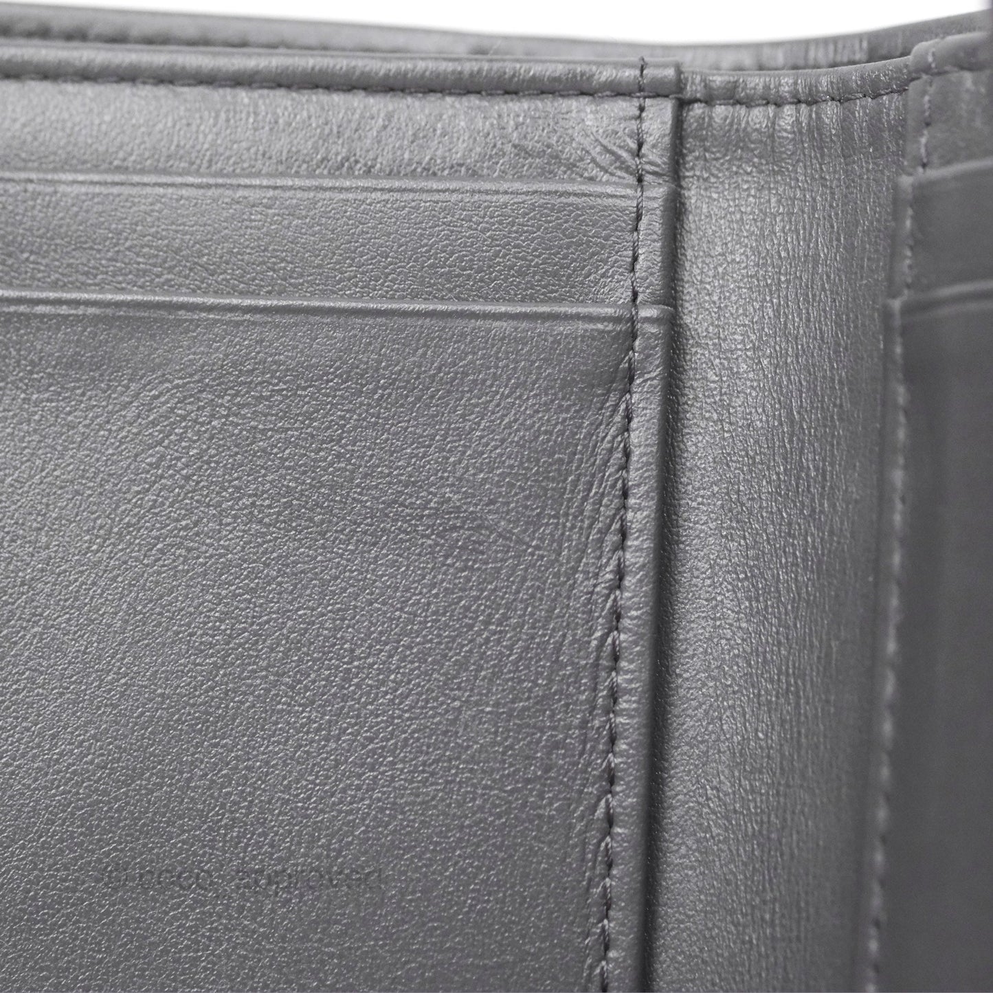 Chanel 19 Short Flap Wallet Grey Gold Hardware